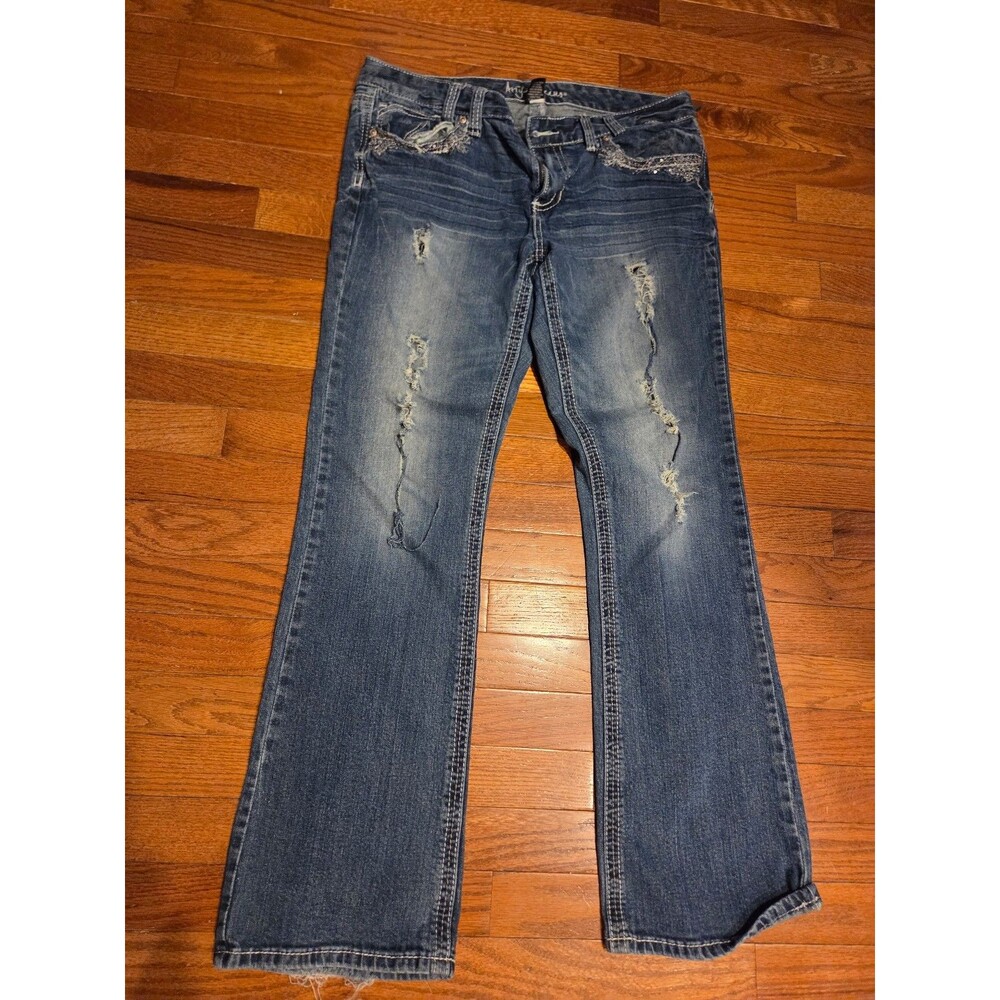 Sparkly Embellished Flare Jeans Sz 15/16